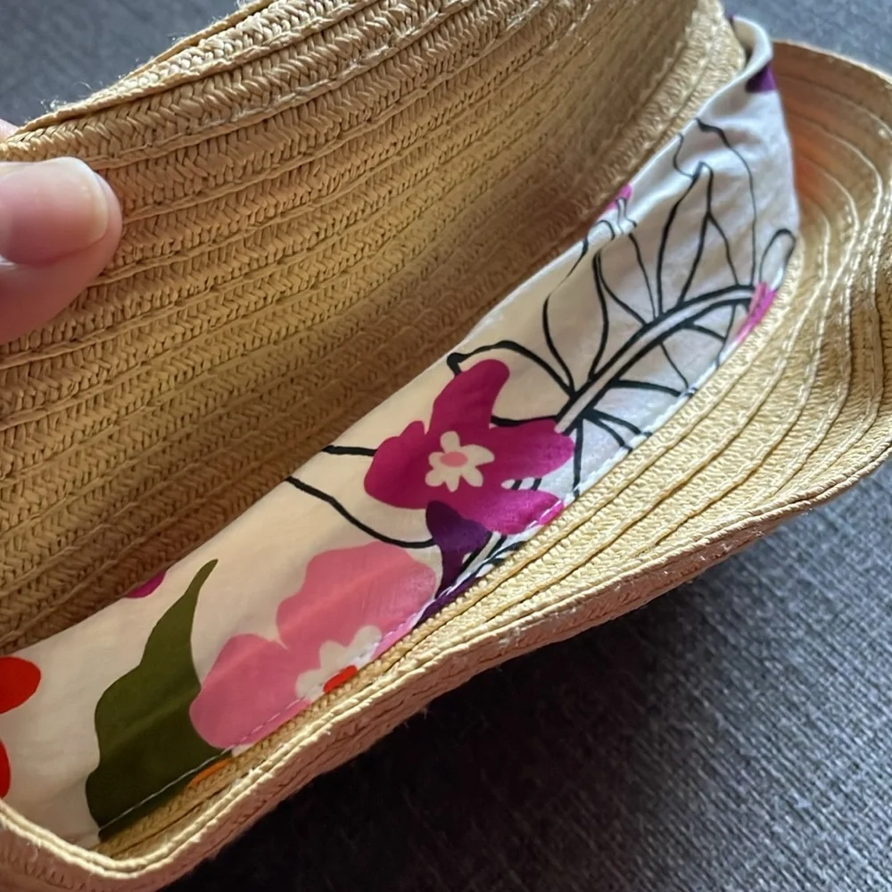 Gymboree Straw Floral with bow hat